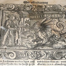 Vyobrazení ďábla v Norimberské bibli ze 16. století. Foto: Kamila Dvořáková