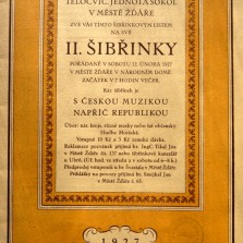 Pozvánka na II. ŠIBŘINKY v roce 1927. Foto: Archiv RM