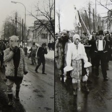 Masopustní maškary (Zámek Žďár, 1968). Foto: Archiv RM