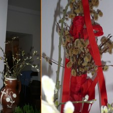 Kočičky ve váze i jako zdobené "rahno". Foto: Kamila Dvořáková