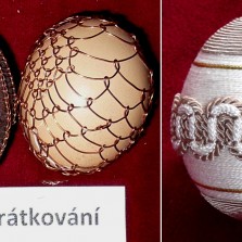 Drátkování a zdobení vajec pomocí textilie. Foto: Kamila Dvořáková