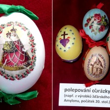 Polepování vajíček obrázky. Foto: Kamila Dvořáková