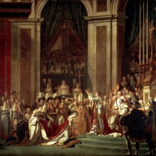 Pomazání Napoleona I. a korunovace císařovny Josefíny (Jacques-Louis David: epizoda z Napoleonovy korunovace, 1804, Wikipedie)