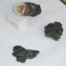 Struska (odpad) z redukční pece doby železné obsahovala až 70% oxidu železa. Foto: Kamila Dvořáková