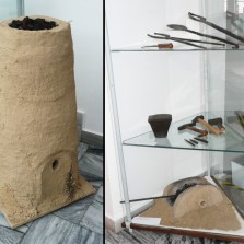 Tavení železa a kovářství v době železné (repliky zapůjčil Lukas Kerbler). Foto: Kamila Dvořáková