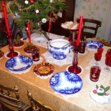 Na stole bylo na Štědrý večer to nejlepší prostírání. Foto: Kamila Dvořáková
