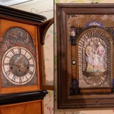 Hodiny a hrající obraz. Foto: Milan Šustr