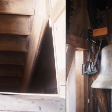 Schody na věž a nejstarší zvon z roku 1489 Marie. Foto: Kamila Dvořáková