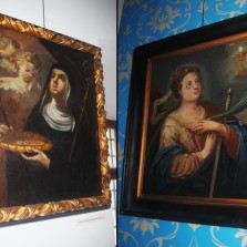 Svatá Lucie a svatá Barbora - oblíbené barokní světice. Foto: Kamila Dvořáková