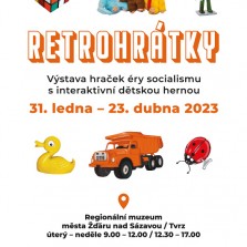 Plakát výstavy Retrohrátky. Foto: Kamila Dvořáková