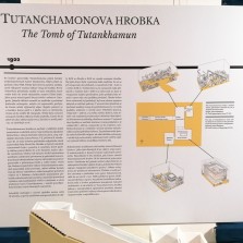 Tutanchamonova hrobka - popis nálezu. Foto: Kamila Dvořáková