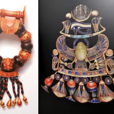 Šperky nalezené v Tutanchamonově hrobce. Foto: Detail panelu