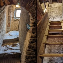 Cesta věží vede i po dřevěných schodech. Foto: Kamila Dvořáková