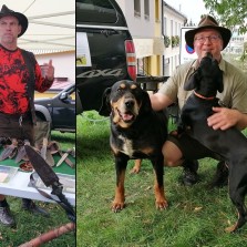 Lovečtí psi a zbraně. Foto: Kamila Dvořáková