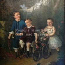 E. Sneiberk: Hrající si děti (1. polovina 19. století).