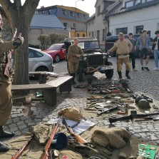 Rudoarmějci hovoří o zbraních, výstroji i způsobu boje. Foto: Kamila Dvořáková
