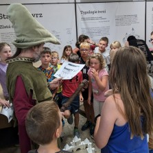 Rychtář Hanuš vybírá, kterou tvrz si nechá postavit. Foto: Kamila Dvořáková