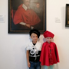 Kardinál a jeho správce panství před portrétem Františka kardinála z Ditrichštejna. Foto: Kamila Dvořáková