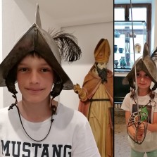 Přilba morion a kord. Foto: Kamila Dvořáková