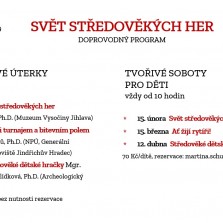 Doprovodný program k výstavě Svět středověkých her