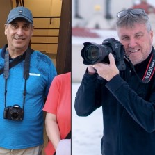 Fotografy muzejní noci byli Milan Šustr (vpravo) a Antonín Zeman (vlevo)