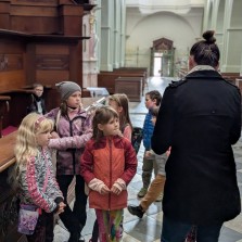 Na prohlídce baziliky. Foto: Martina Schutová
