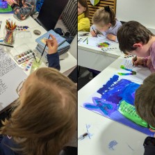 Děti vytváří kroniku své rodiny. Foto: Martina Schutová