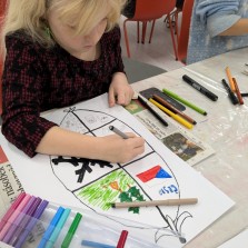 Vytváříme vlastní návrh znaku města Žďáru nad Sázavou. Foto: Martina Schutová