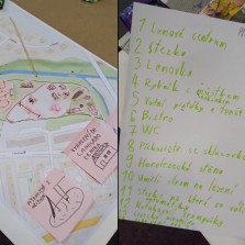 Děti s chutí pracují na projektu, který jim zadal pan starosta. Foto: Martina Schutová