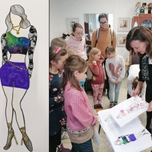 Paní Beata Rajská diskutuje s dětmi o módě.  Foto: Archiv RM