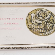 Čestné uznání. Foto: Kamila Dvořáková