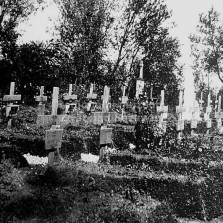 Hřbitov v Zolotnikách (1916). Foto: Antonín Kurka
