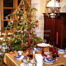 Vánoce u bohatých měšťanů kolem roku 1900. Foto: Kamila Dvořáková