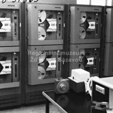 Švédský sálový počítač DATASAAB 21 - ve ŽĎASu od roku 1970. Foto: ŽĎAS (archiv)