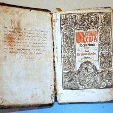 Lutherova bible, vydaná v Norimberku v roce 1583.