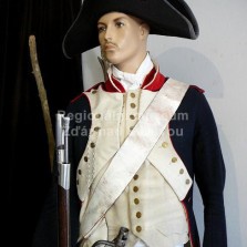 Uniforma francouzského pěšáka 8. řadového pluku (1805). Foto: Kamila Dvořáková