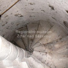 Točité schodiště (patrně 16. stol.). Foto: Kamila Dvořáková