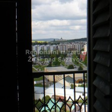Pohled z věže na Zelenou horu. Foto: Kamila Dvořáková