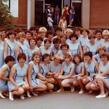 Žďárské ženy na spartakiádě v Praze (1980). Foto: sb. Dvořákových