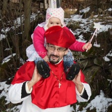 Kardinál s dcerou. Foto: Antonín Zeman
