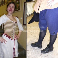 Krásná dáma a elegantní nohy šermíře. Foto: Kamila Dvořáková